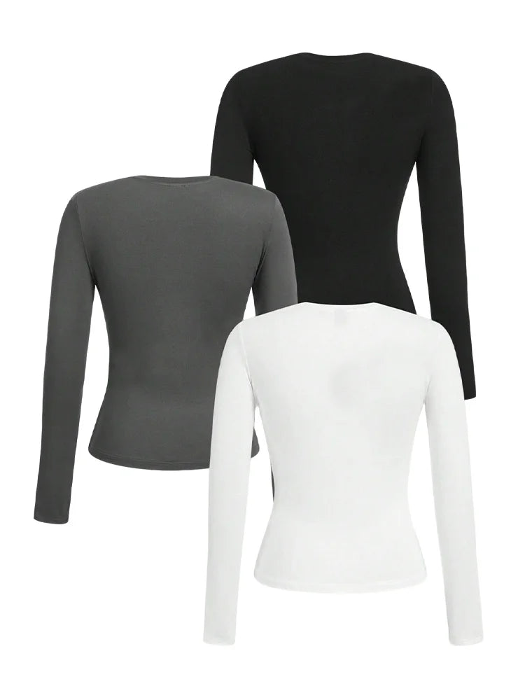 Women's Long-Sleeve Crew-Neck T-Shirt