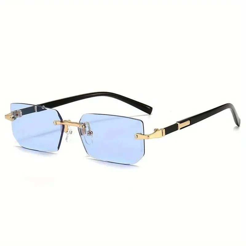 Rimless Small Square Sunglasses