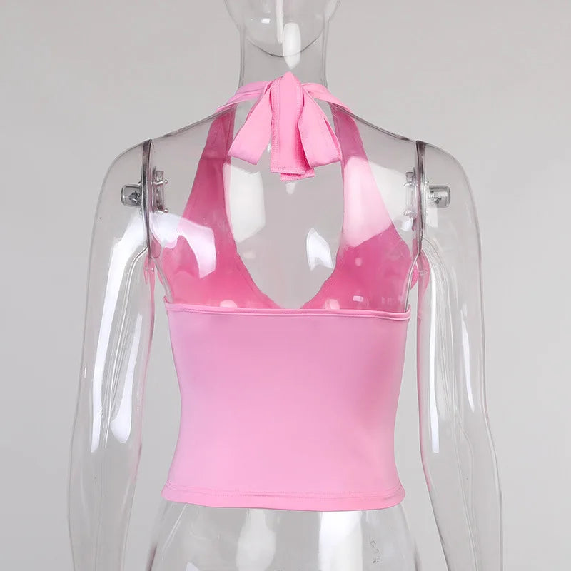 Women's V-Neck Halter Cami Top