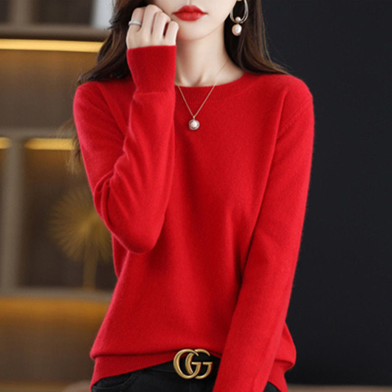 Women's Crew-Neck Pullover Sweater