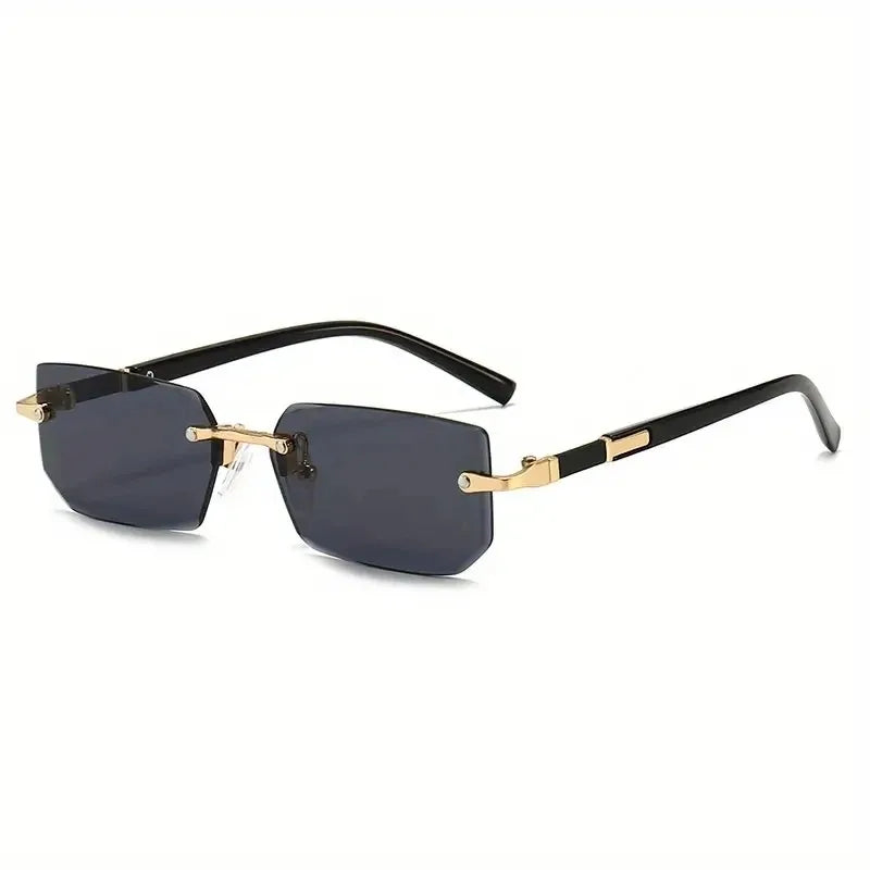 Rimless Small Square Sunglasses
