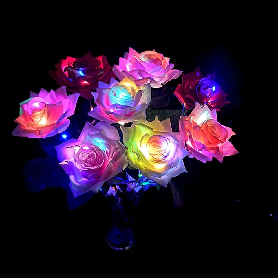 Light-Up Artificial Rose