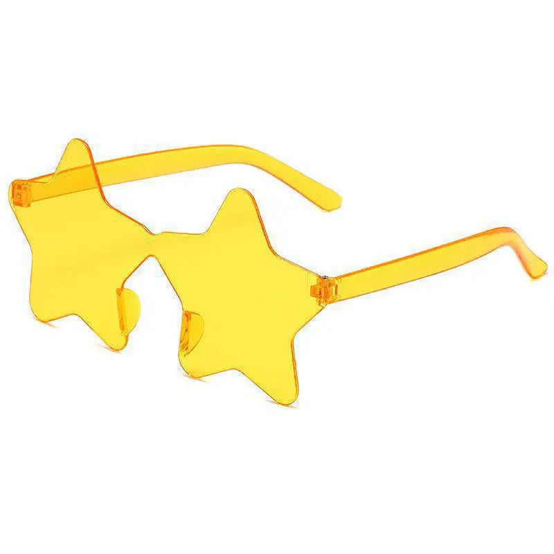 Sunglasses Colorful Star Glasses Transparent Candy Color Sunglass Men Women Photo Props Birthday Party Cosplay