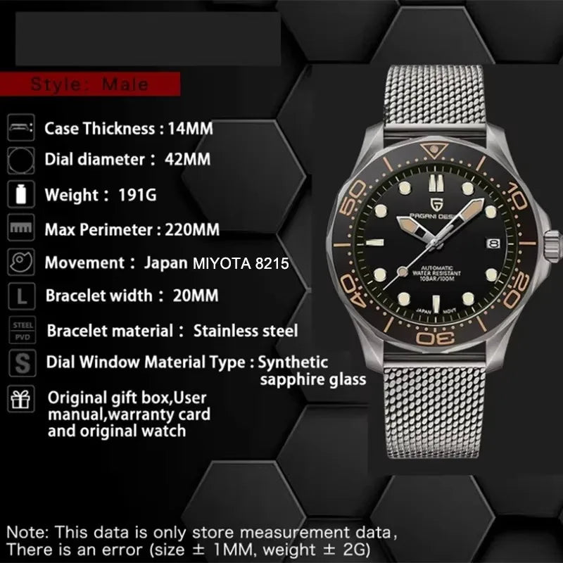 PAGANI DESIGN Men's Watch