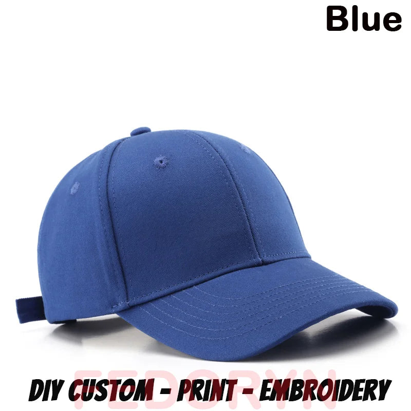 Fedoryn Custom Baseball Cap for Men and Women Logo Customized Hat Large Head Circumference Embroidery Summer Sun Hats Unisex