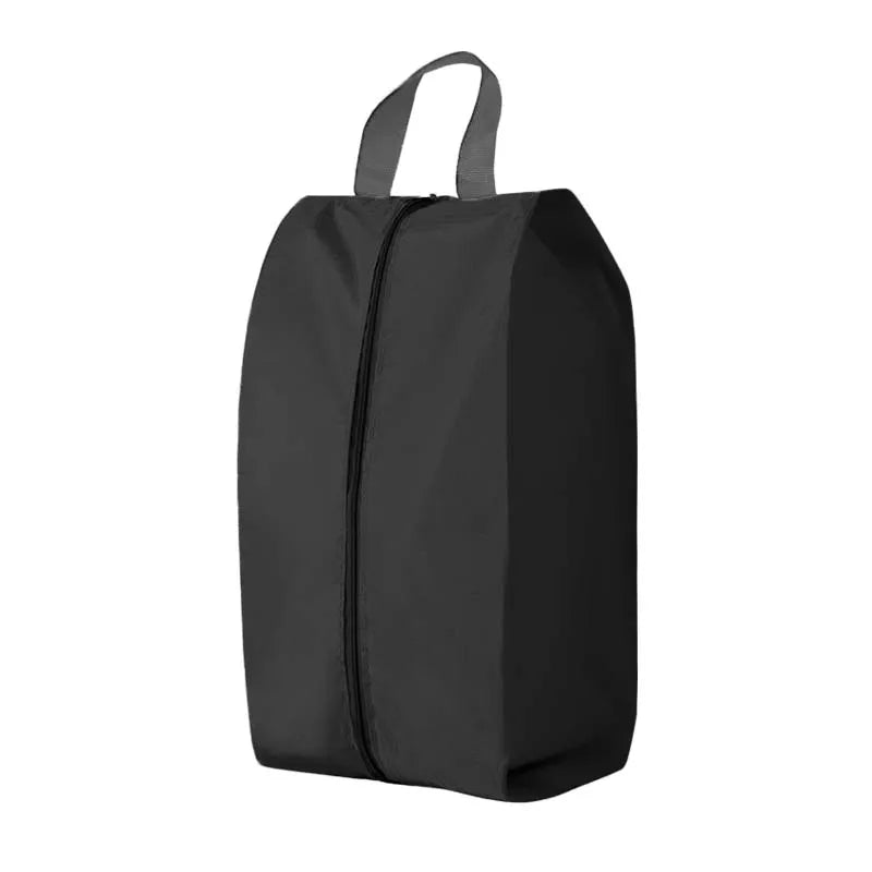 Black Polyester Shoe Storage Bag with Zipper