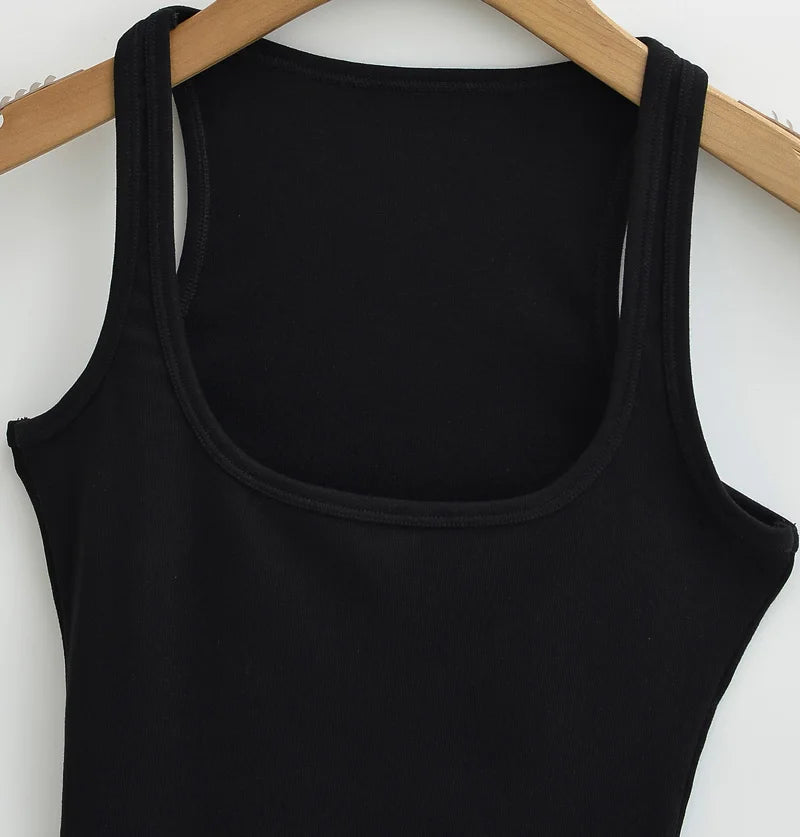 Women's Square-Neck Crop Tank Top
