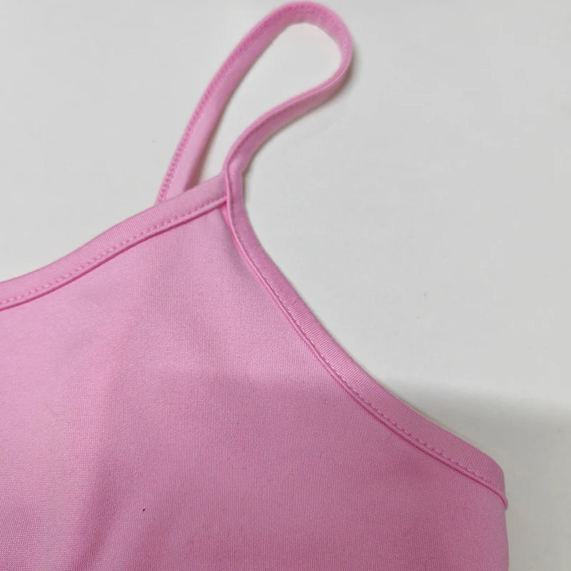 Women's Pink Backless Camisole
