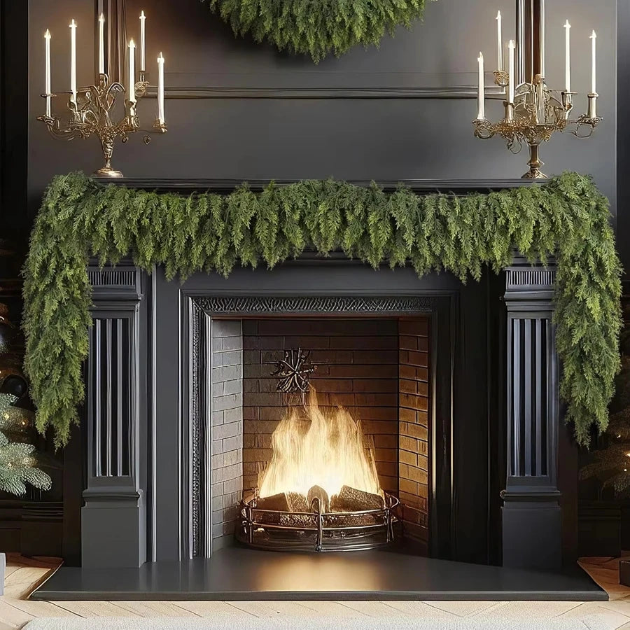 Cypress Christmas Garland