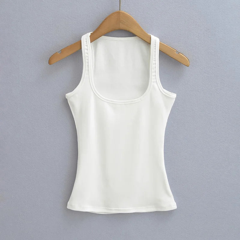 Women's Square-Neck Crop Tank Top