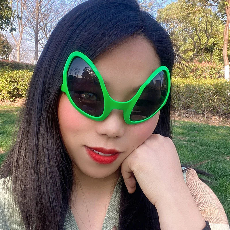 Novelty Alien Glasses For Adult Halloween Party Access Alien Costume Accessories Eyeglasses Fashion Sunglasses Eyewear Outfit