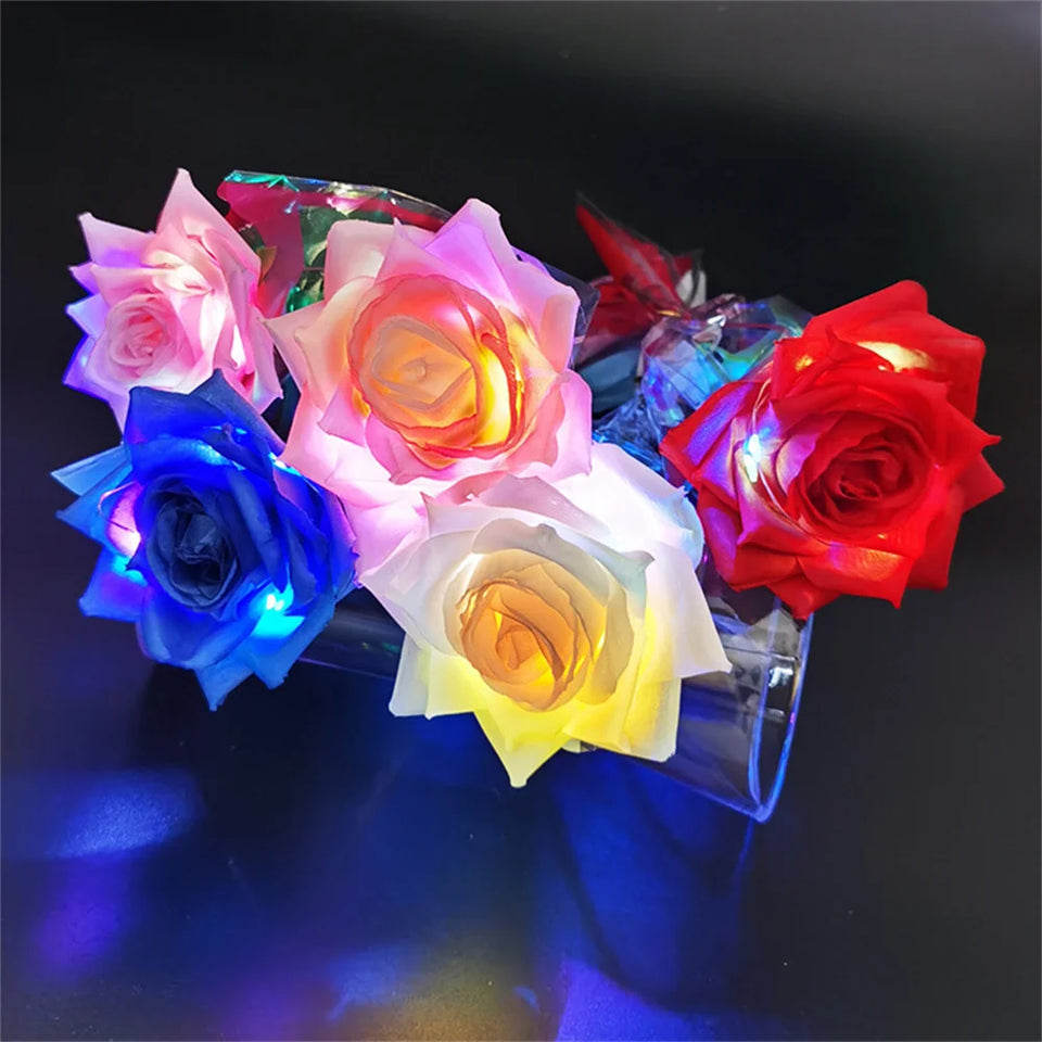 Light-Up Artificial Rose