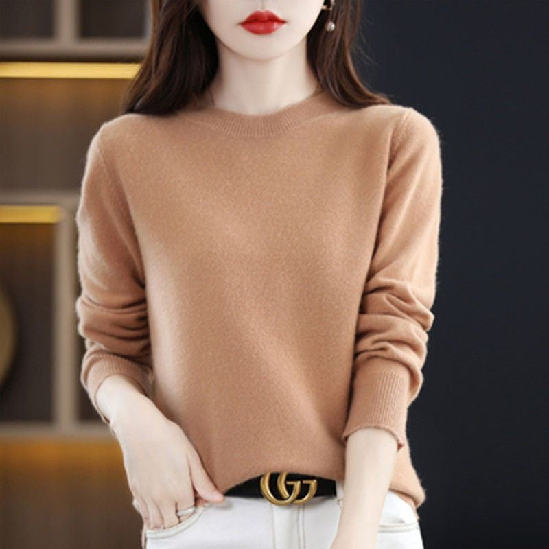 Women's Crew-Neck Pullover Sweater