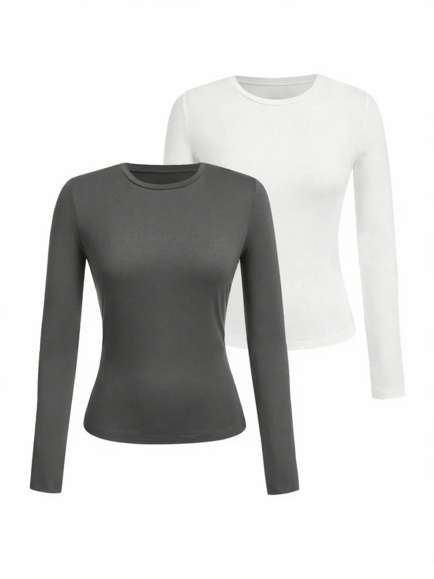 Women's Long-Sleeve Crew-Neck T-Shirt