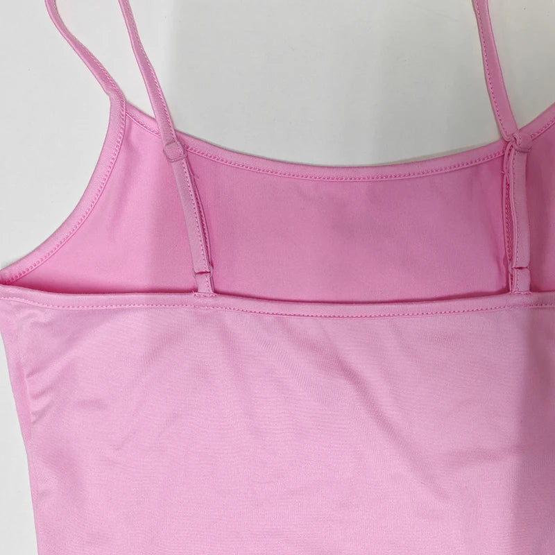 Women's Pink Backless Camisole