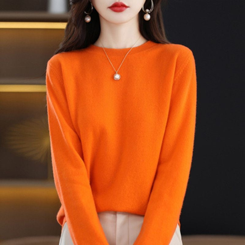 Women's Crew-Neck Pullover Sweater