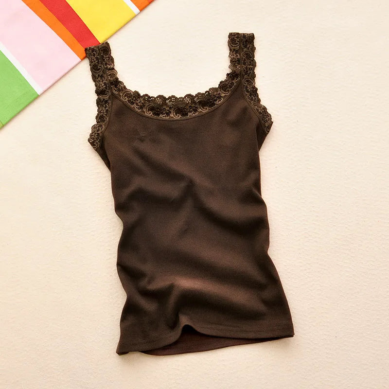 Women's Lace-Trim Cami Top