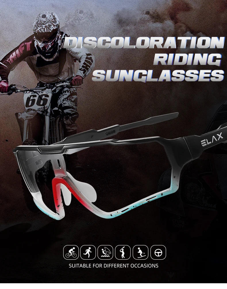 Photochromic Sunglasses Men Women Sun Glasses Fishing Eyewear UV400 Cycling Hiking Outdoor Sport Goggles