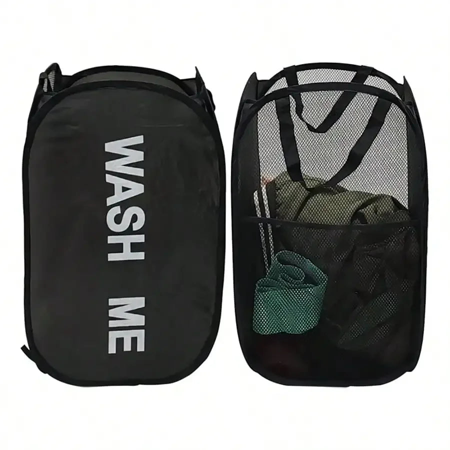 Pop-Up Mesh Laundry Hamper