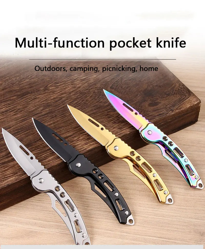 Stainless Steel Keychain Folding Knife