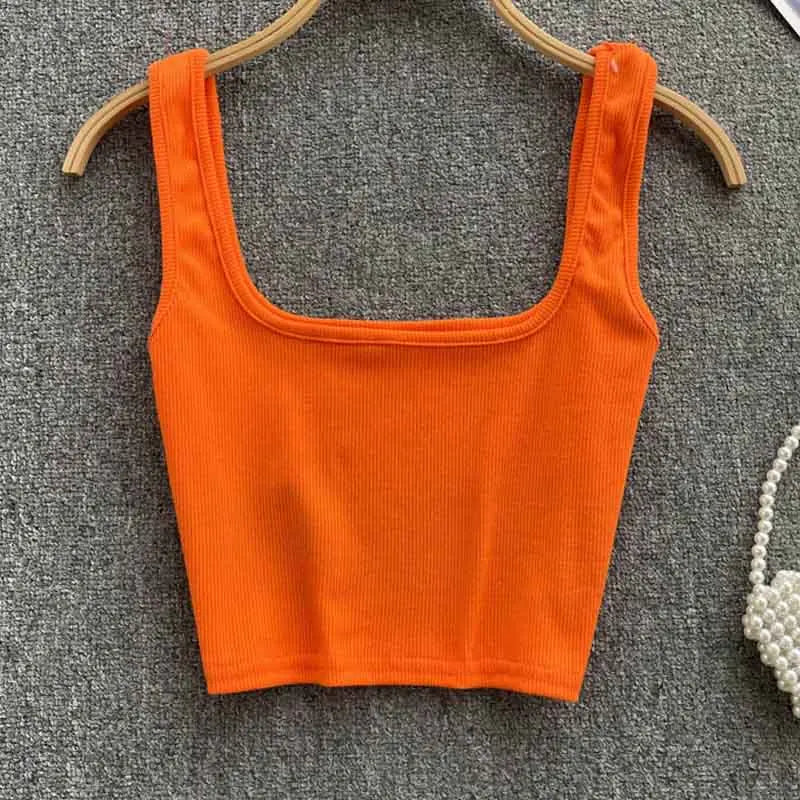 Women's Backless Crop Tank Top