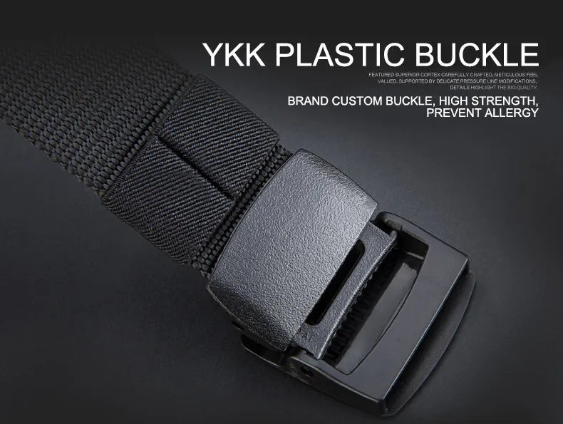 Automatic-Buckle Nylon Belt