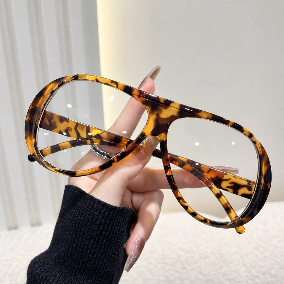 KLASSNUM Large Frame  Sunglasses Retro Punk Fashion Sun Glasses Uv400 Protective Frame Glasses For Men And Women Outdoor Eyewear