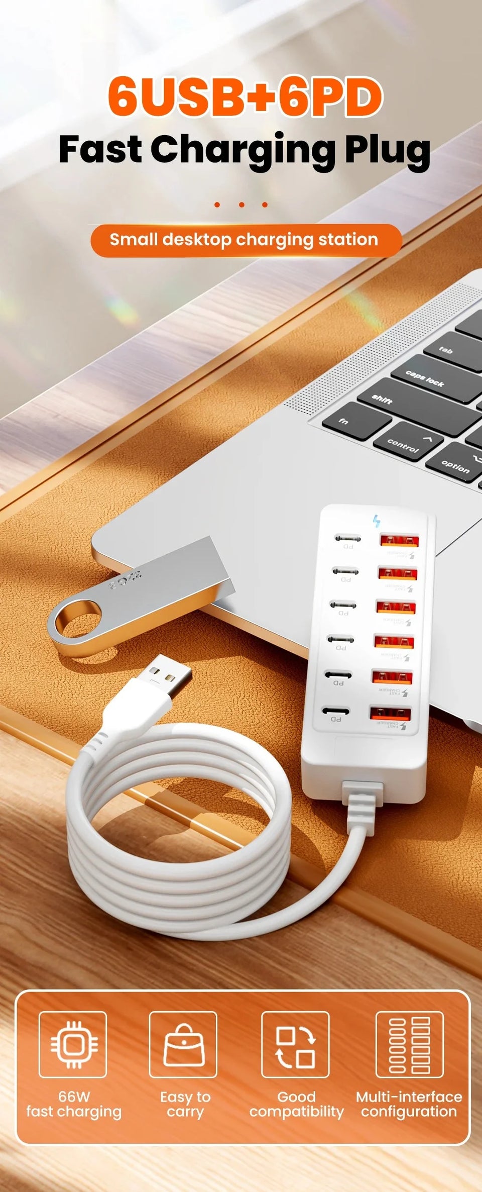 12-Port USB Charging Hub