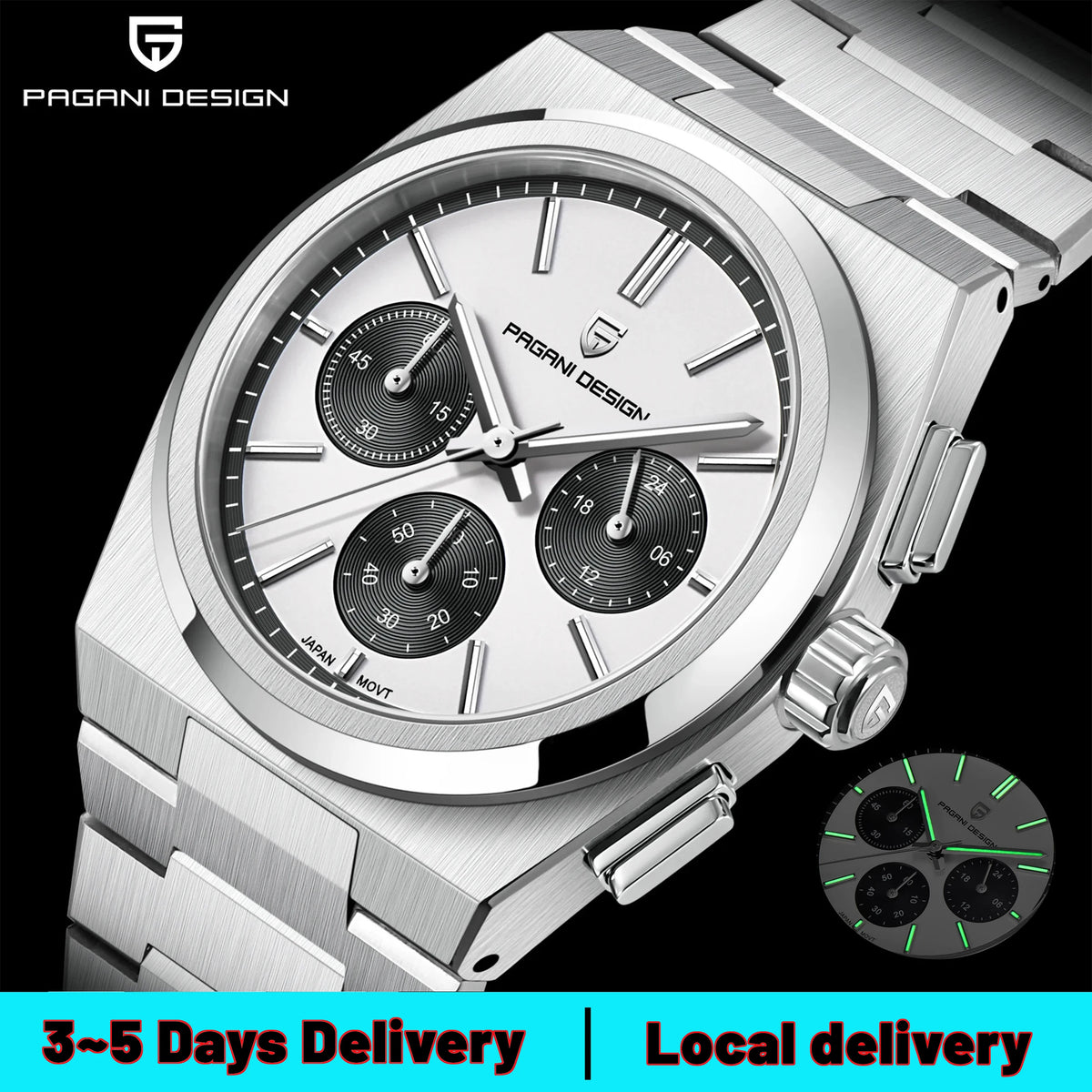 PAGANI DESIGN Men's Quartz Watch