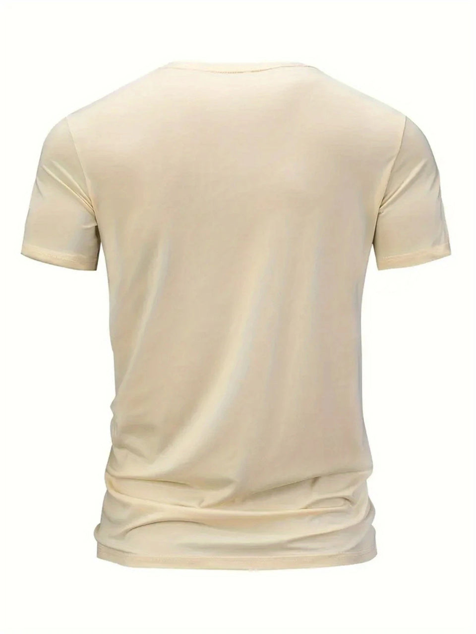 100% Pure Cotton Men's Loose T-Shirt Breathable Casual Fashion Letter Pattern Printed Short-Sleeved Round Neck Top