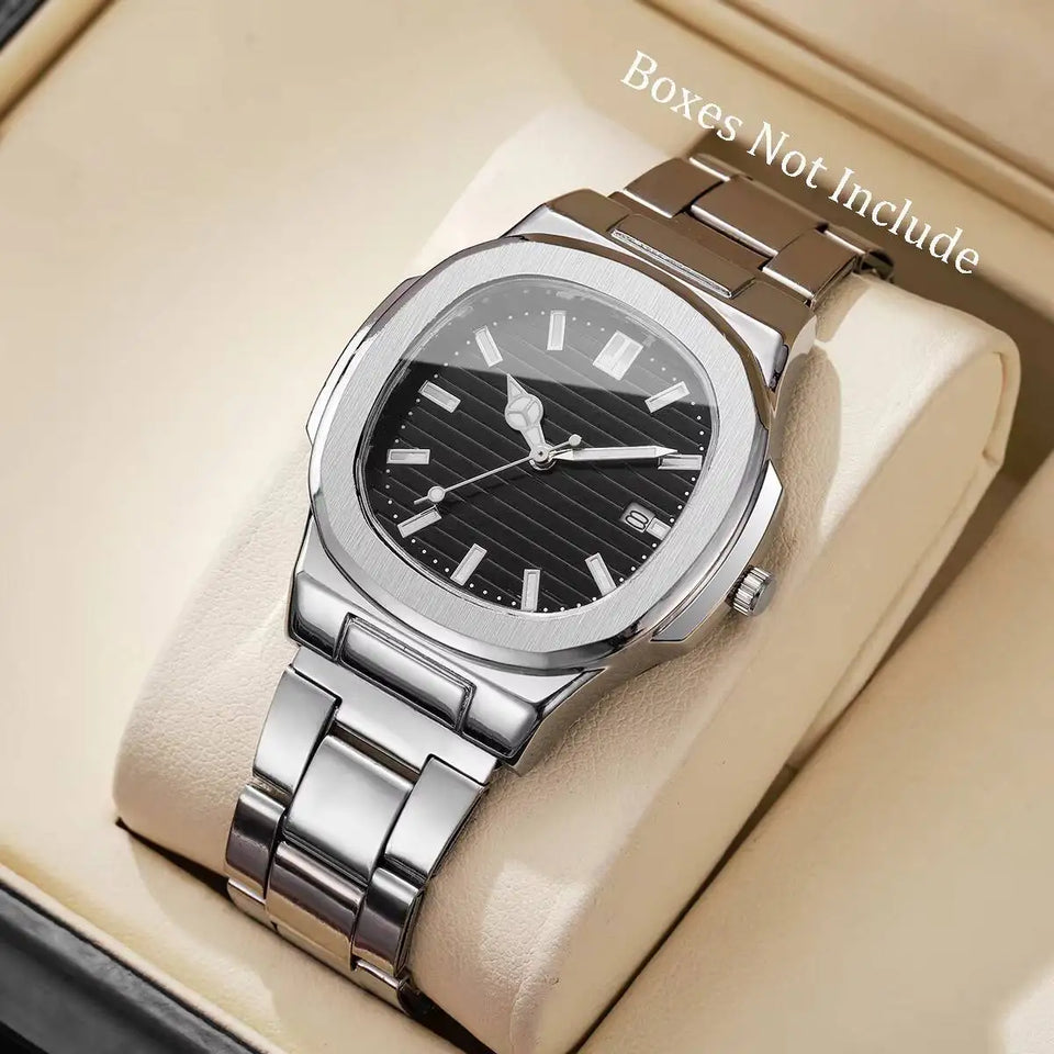 Men's Square-Dial Quartz Watch