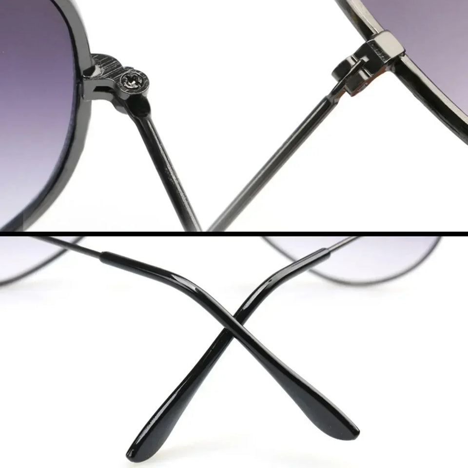 Fashion Metal Sunglasses Women Men Pilot Gradient Mirror Women's Oversized Glasses Oculos Lentes Gafas De Sol