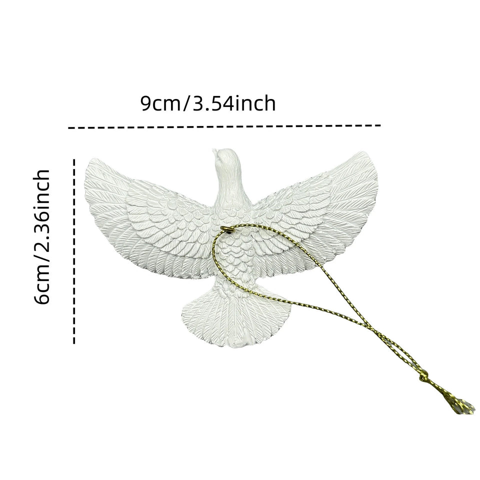 White Peace Dove Ornament