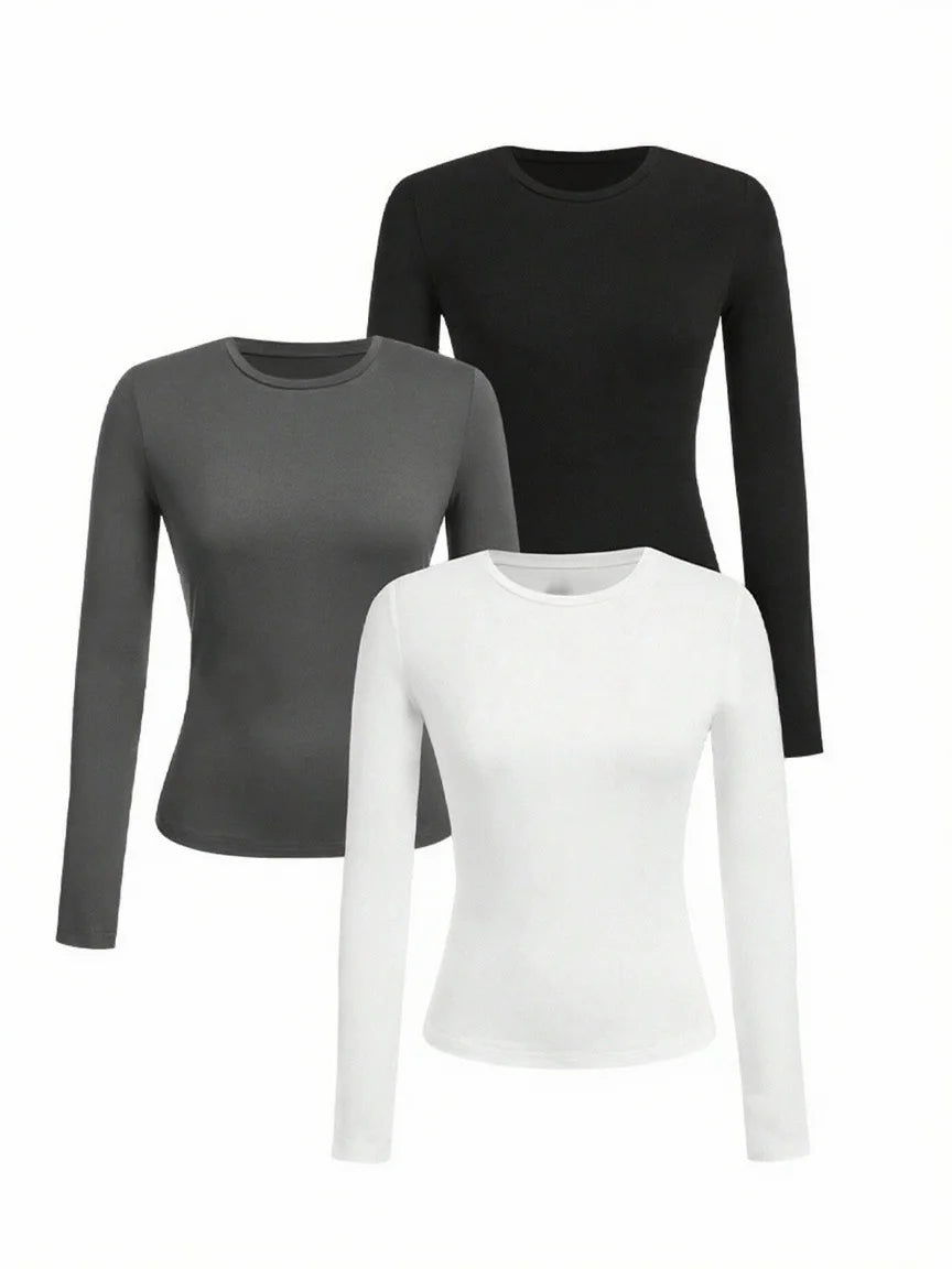 Women's Long-Sleeve Crew-Neck T-Shirt