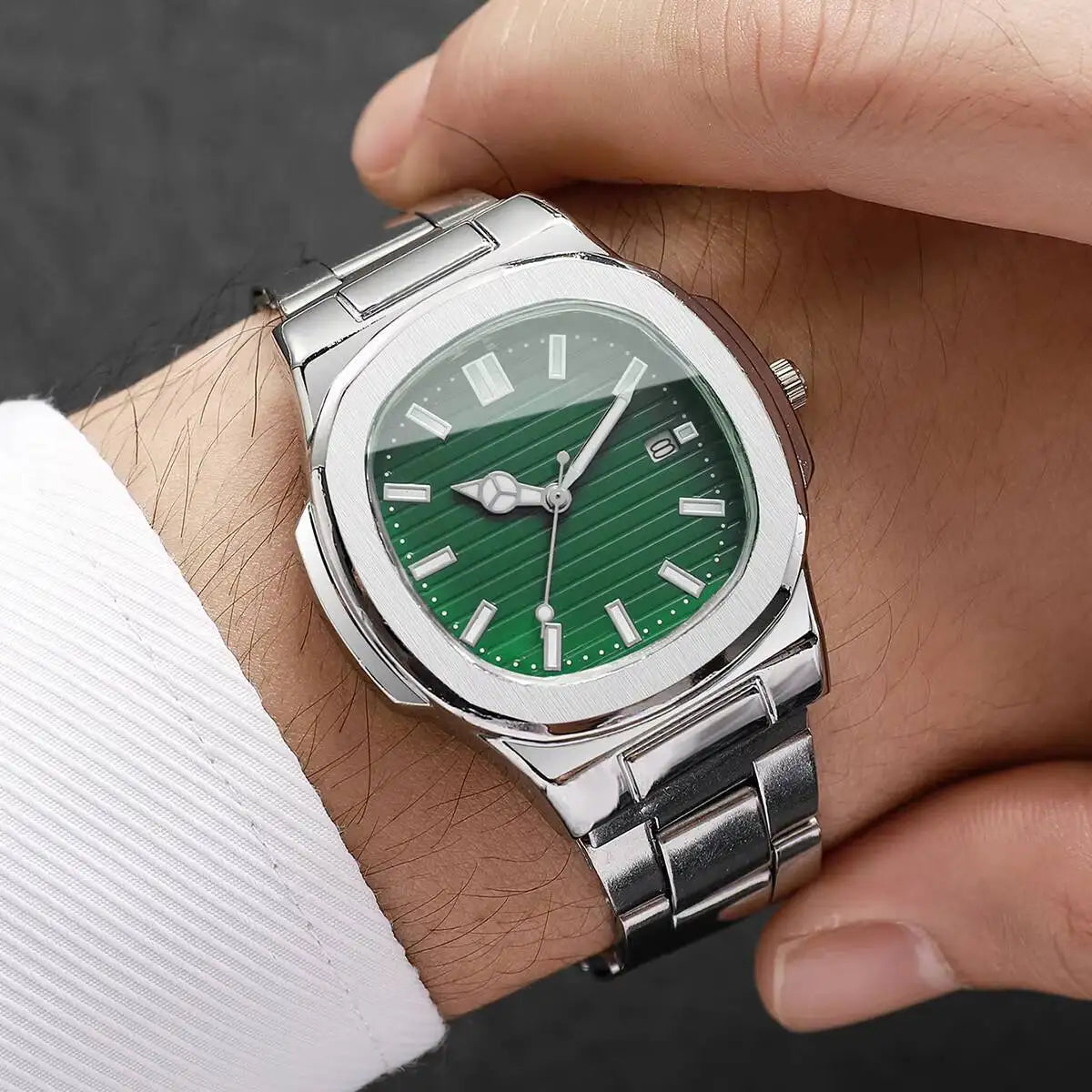 Men's Square-Dial Quartz Watch
