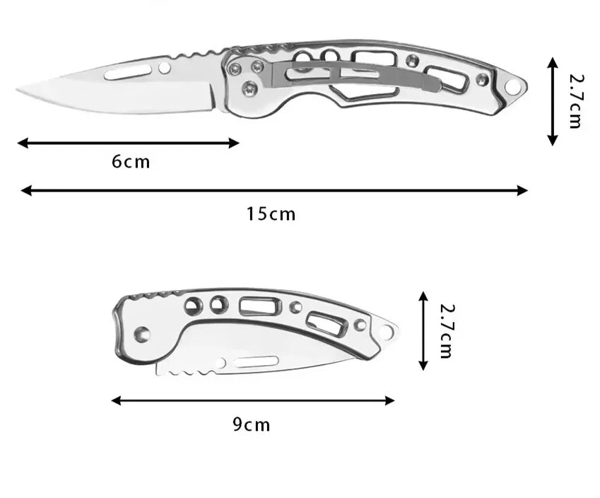 Stainless Steel Keychain Folding Knife