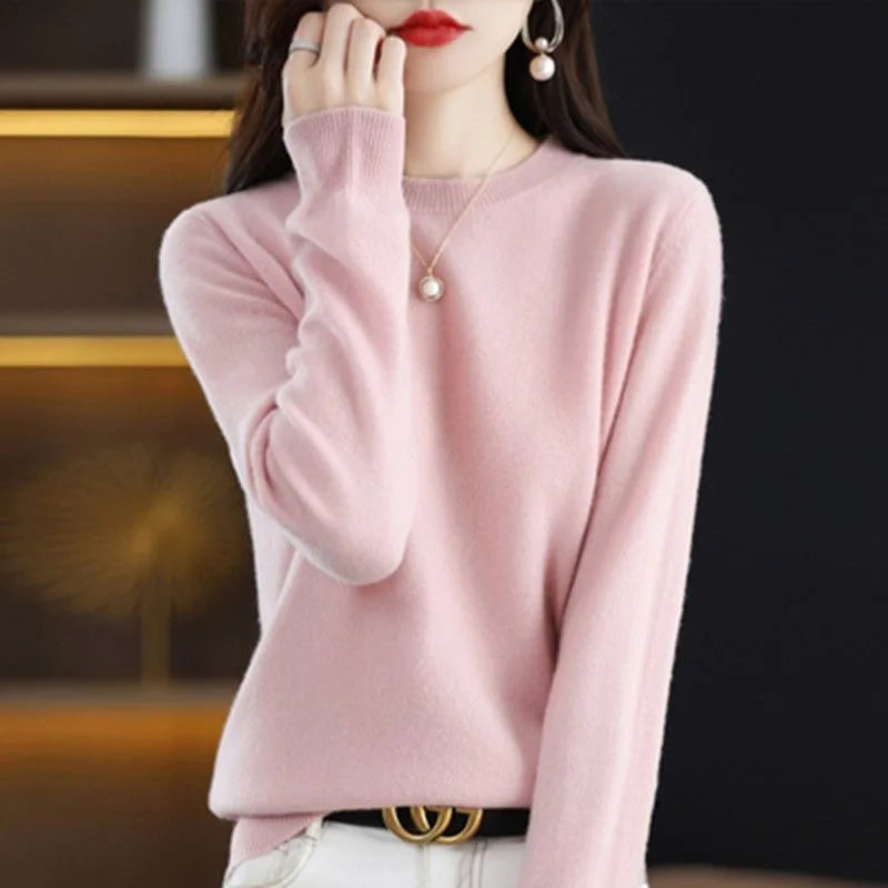 Women's Crew-Neck Pullover Sweater