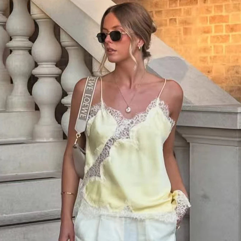 Women's Lace-Trim Cami Top
