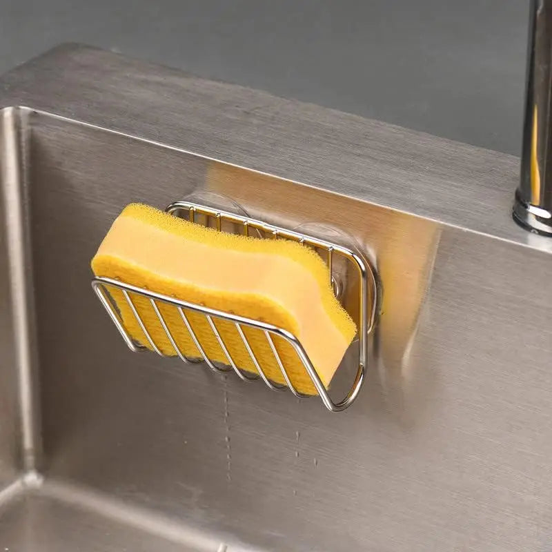 Stainless Steel Suction Cup Sponge Holder