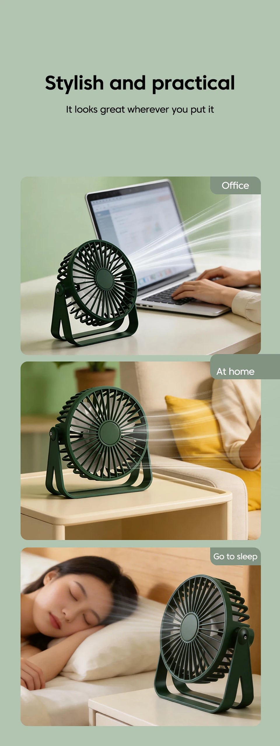 Adjustable Mini USB Fan