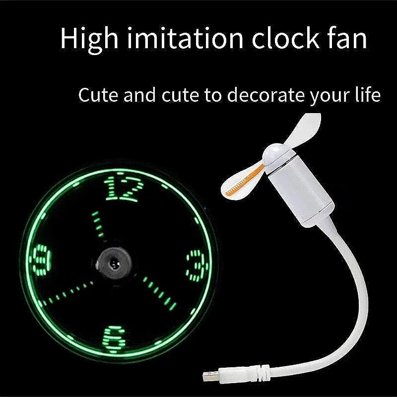 Programmable USB LED Message Fan
