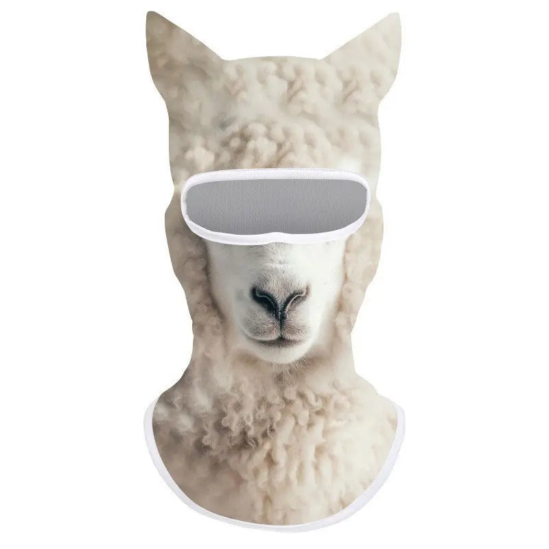 3D Cat Ski Balaclava Animal Face Covering Full Face Hood Ski Masque Cute Animal Balaclava Motorcycle Motocross Snowboard Hats
