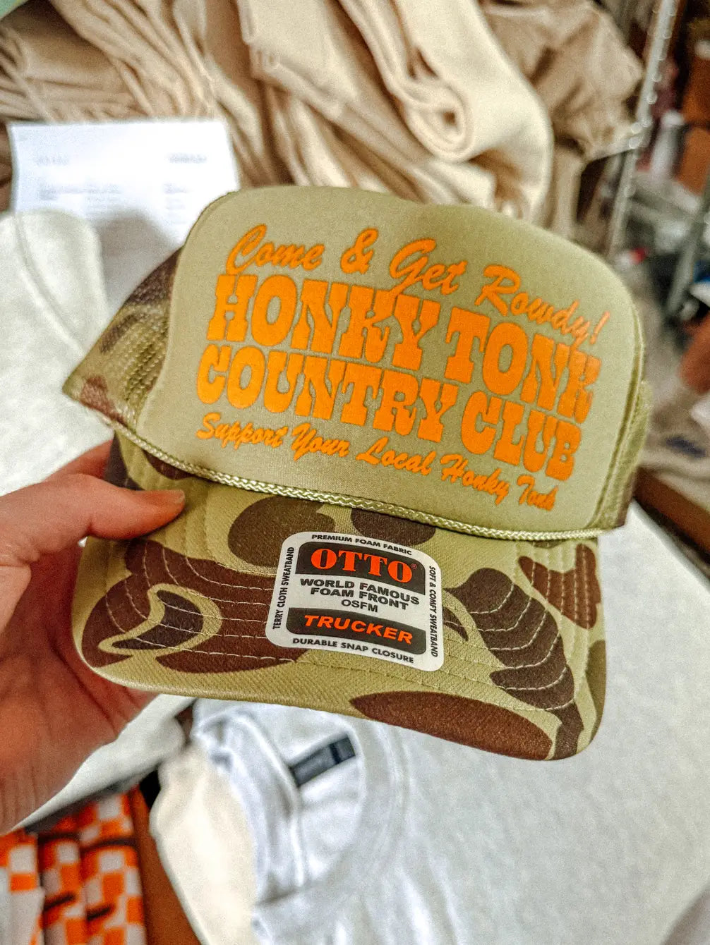 Underground Original Design: Honky Tonk Country Club, Western Trucker Hat