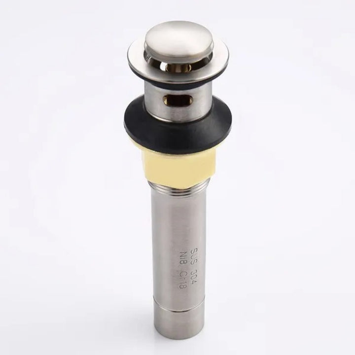 Brushed Nickel Sink Pop-Up Drain