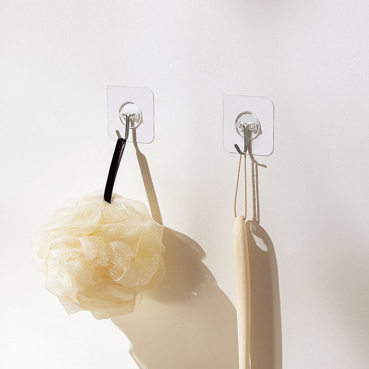 12-Pack Self-Adhesive Wall Hooks