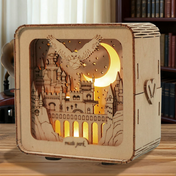 3D Wooden Castle Night-Light Kit