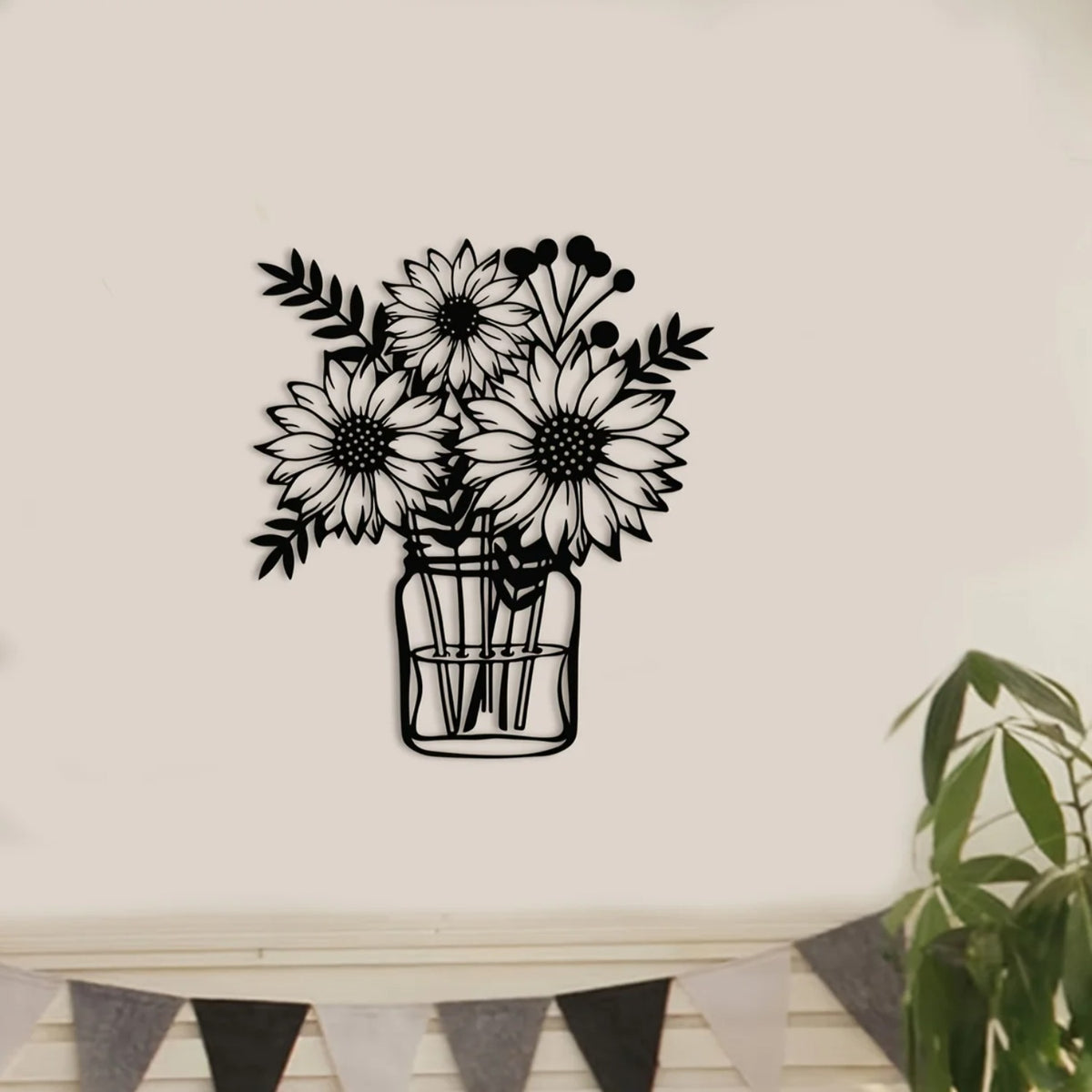 Sunflower Metal Wall Art