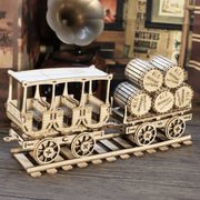 3D Wooden Wine Truck Puzzle Kit