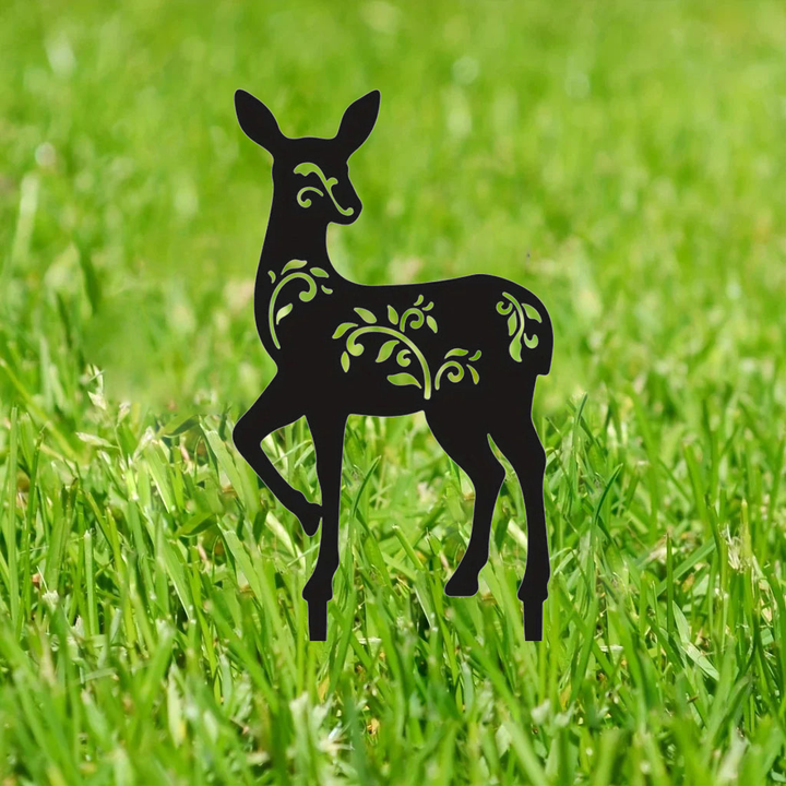 Gothic Black Metal Garden Stakes