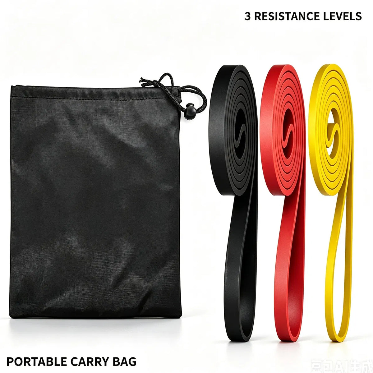 3-Piece Heavy-Duty Resistance Band Set
